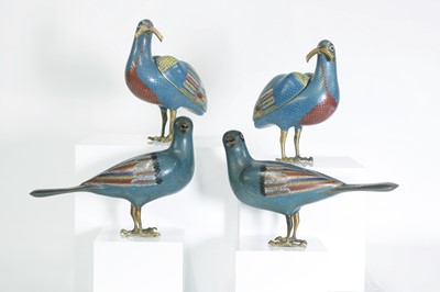 Lot 18 - A group of cloisonné pieces