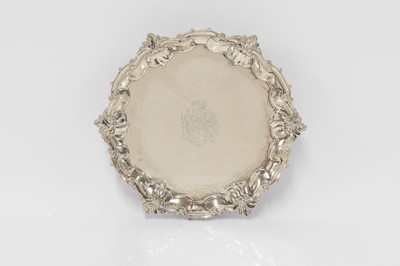 Lot 51 - A George II silver salver