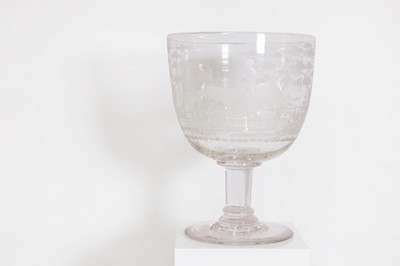 Lot 49 - An oversized glass rummer