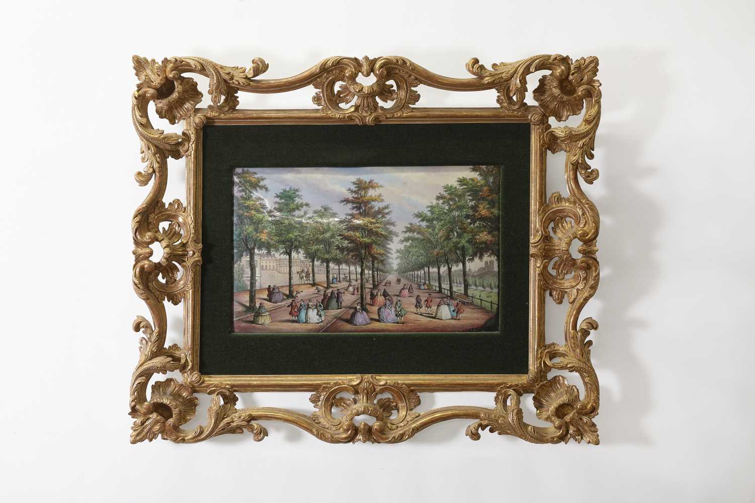 Lot 81 - A George III painted enamel plaque