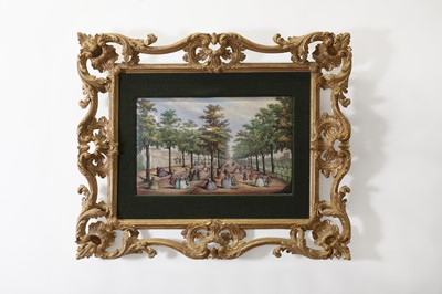 Lot 81 - A George III painted enamel plaque