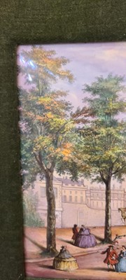 Lot 81 - A George III painted enamel plaque