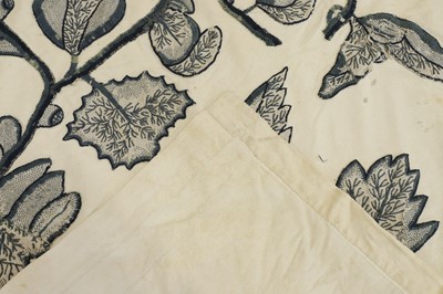 Lot 423 - A large embroidered and crewelwork wall hanging