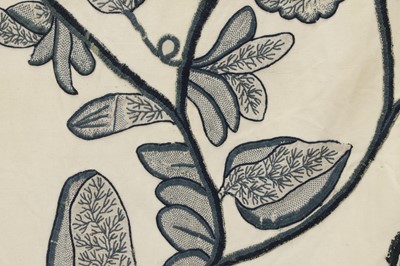 Lot 423 - A large embroidered and crewelwork wall hanging