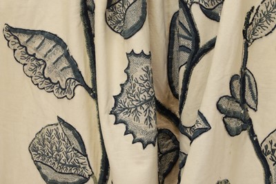 Lot 423 - A large embroidered and crewelwork wall hanging