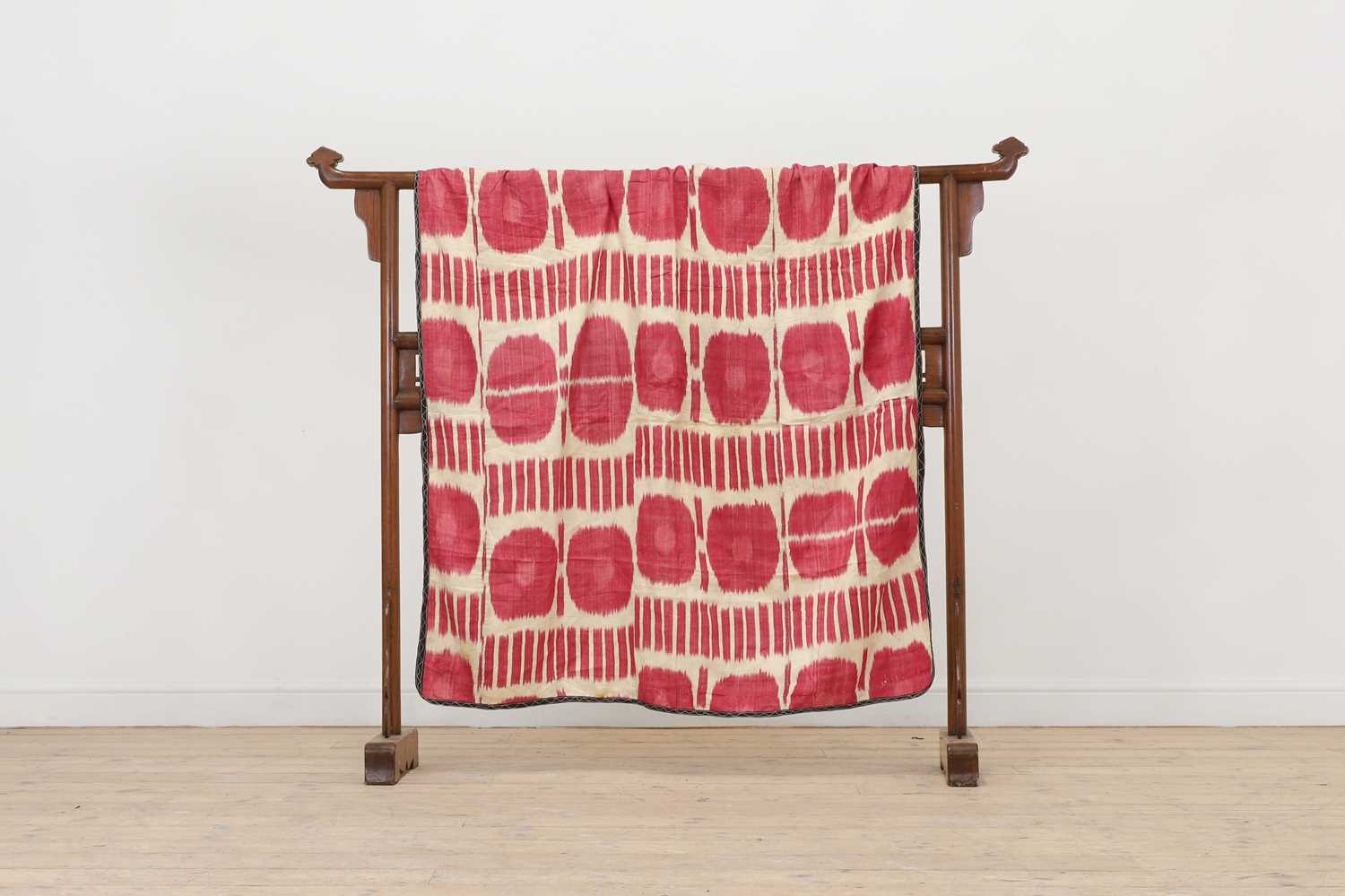 Lot 425 - A silk ikat panel