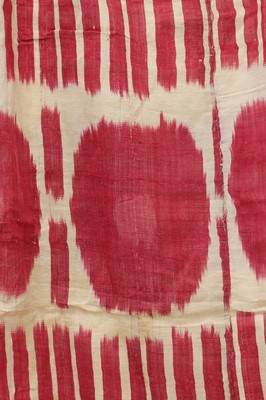 Lot 425 - A silk ikat panel