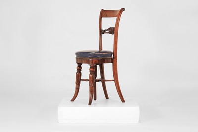 Lot 146 - A William IV rosewood music chair