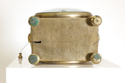 Lot 29 - An ormolu pendule d'officier by Robert & Courvoisier