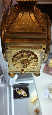Lot 29 - An ormolu pendule d'officier by Robert & Courvoisier