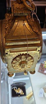 Lot 29 - An ormolu pendule d'officier by Robert & Courvoisier