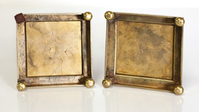 Lot 30 - A pair of George III Derbyshire Blue John and ormolu 'Cleopatra' candle vases