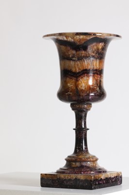 Lot 40 - A George III Blue John or Derbyshire fluorspar urn