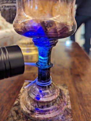 Lot 40 - A George III Blue John or Derbyshire fluorspar urn