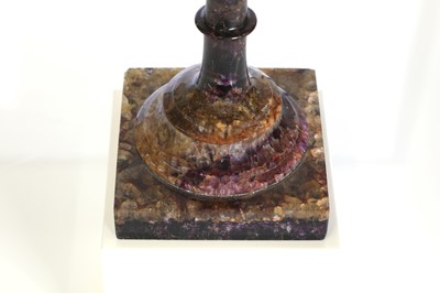 Lot 40 - A George III Blue John or Derbyshire fluorspar urn
