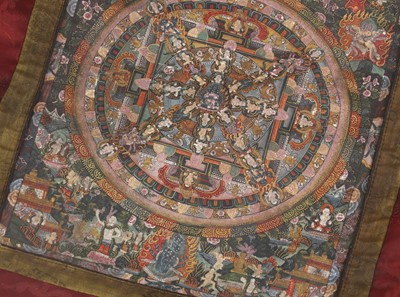 Lot 256 - A Tibetan thangka