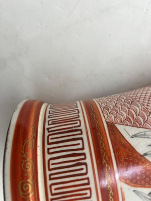 Lot 144 - A pair of Japanese Kutani vases