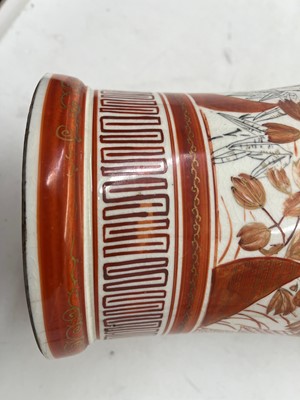 Lot 144 - A pair of Japanese Kutani vases