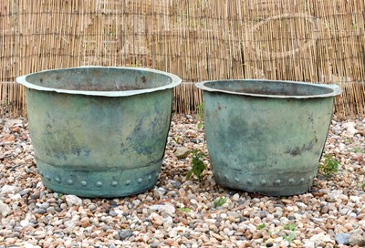 Lot 494 - A near pair of copper coppers