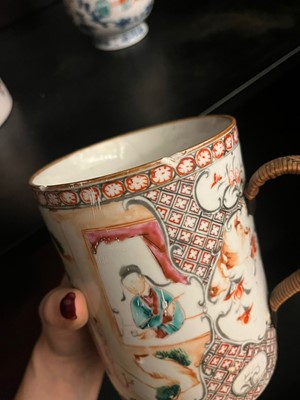 Lot 366 - A collection of export porcelain mugs