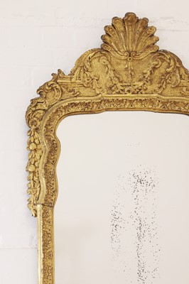 Lot 40 - A gilt-gesso pier glass