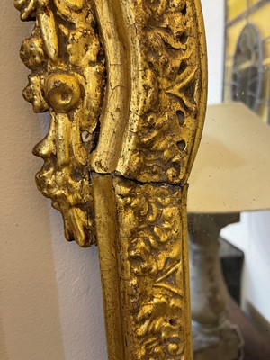 Lot 40 - A gilt-gesso pier glass