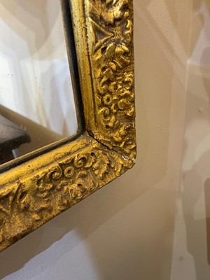 Lot 40 - A gilt-gesso pier glass