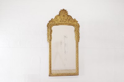 Lot 40 - A gilt-gesso pier glass