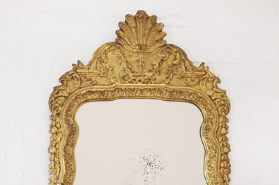 Lot 40 - A gilt-gesso pier glass