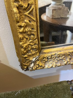Lot 40 - A gilt-gesso pier glass