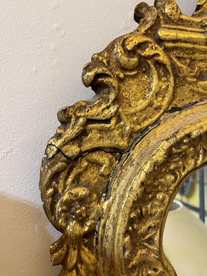 Lot 40 - A gilt-gesso pier glass