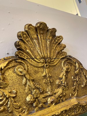 Lot 40 - A gilt-gesso pier glass