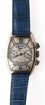 Lot 292 - An 18ct white gold Frank Muller Casablanca automatic chronograph strap watch