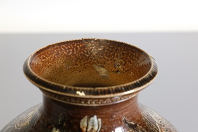 Lot 104 - A pair of Martin Brothers' stoneware vases