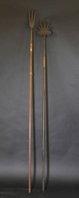 Lot 147 - Two Indo-Persian trident spears