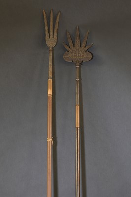 Lot 147 - Two Indo-Persian trident spears