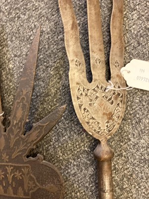 Lot 147 - Two Indo-Persian trident spears