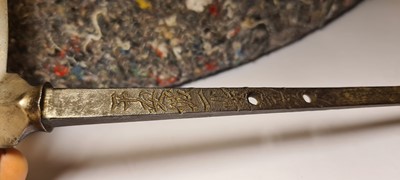 Lot 73 - A Japanese jomanji yari