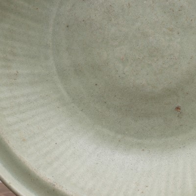 Lot 25 - A Chinese Longquan ware celadon plate