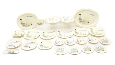 Lot 196 - A Midwinter Stylecraft 'Cannes' and 'Riveria' pattern part pottery dinner service