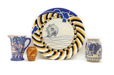 Lot 184 - A large Wood & Sons pottery charger