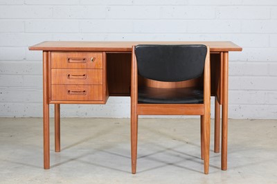 Lot 440 - A Danish teak desk