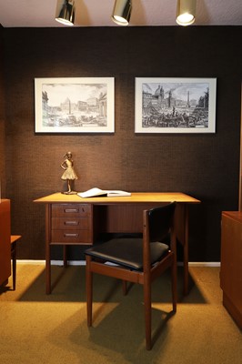 Lot 440 - A Danish teak desk