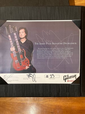 Lot 275 - A 2007 Gibson Custom Shop Jimmy Page signed Gibson EDS 1275 electric guitar