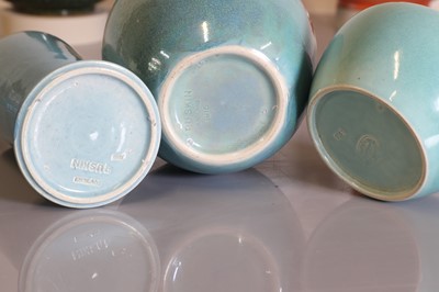 Lot 56 - A collection of six Ruskin pottery items