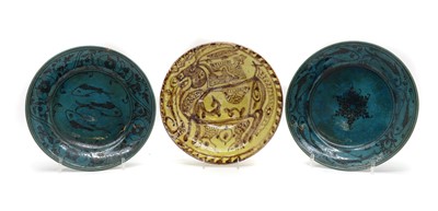 Lot 204 - A pair of Persian Kubachi plates