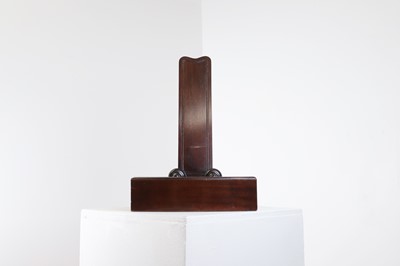 Lot 390 - A large mahogany plate stand in the manner of Gillows