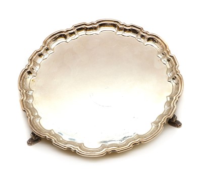 Lot 19 - A silver salver