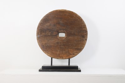 Lot 295 - An ox-cart wheel