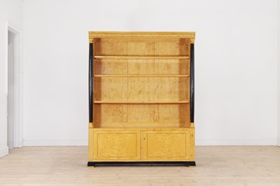 Lot 539 - An Art Deco birchwood bookcase